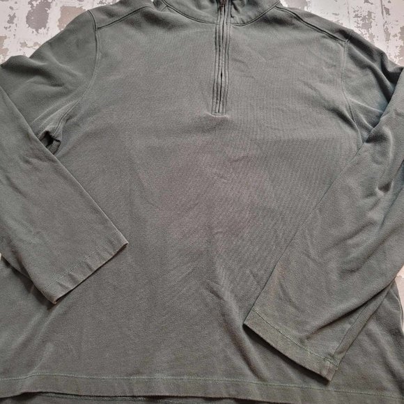 2353 J. Crew Men's Green 1/4 Zip Pullover Size XL - Picture 1 of 5